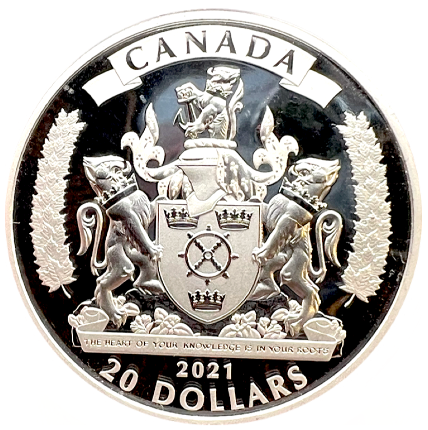 2021 Canada 20 Dollars Fine Silver Coin, The Black loyalists