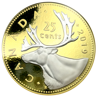 2019 Canada 5-Ounce Fine Silver-Big Coin Series-Twenty Five-Cent Coin