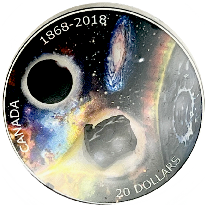 2018 Canada 20 Dollars Fine Silver Coin, 150th Anniversary of the Royal Astronomical Society of Canada