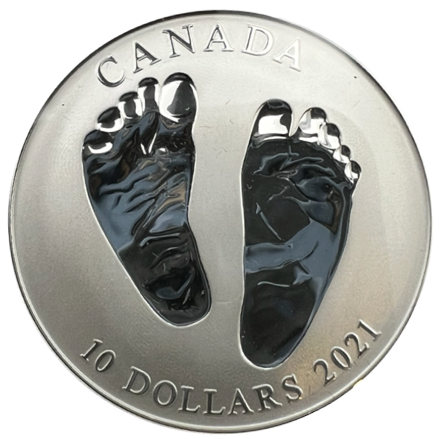 2021 Canada Fine Silver Proof $10 Welcome to the World, Ten Dollars