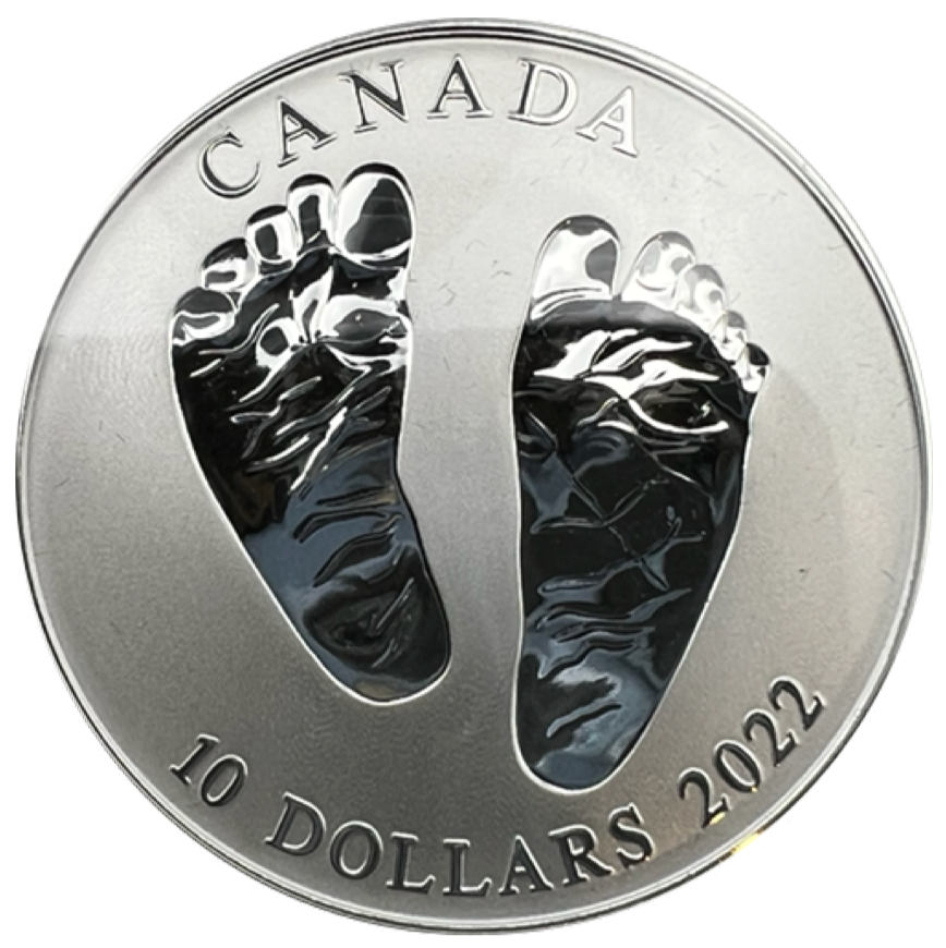 2022 Canada Fine Silver Proof $10 Welcome to the World, Ten Dollars