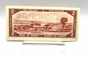 1954 Bank of Canada Two Dollars Replacement Note VF Serial-*kg 0263661