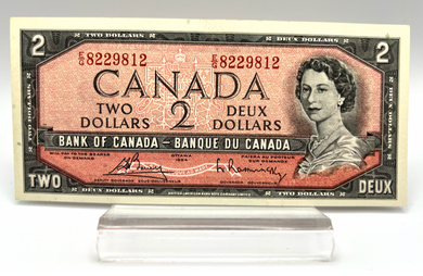 1954 Bank of Canada Two Dollars UNC Serial-EG 8229812