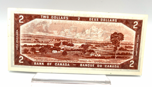 1954 Bank of Canada Two Dollars EF Serial-WB 1806904