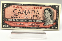 1954 Bank of Canada Two Dollars AU Serial-LG 8345851