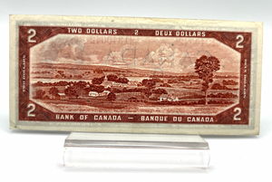 1954 Bank of Canada Two Dollars VF Serial-JB 1340042