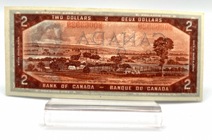 1954 Bank of Canada Two Dollars AU-50 Serial-UB 0063929