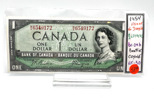 1954 Bank of Canada One Dollars VF-30  Devil's Face Serial-MA 6549172