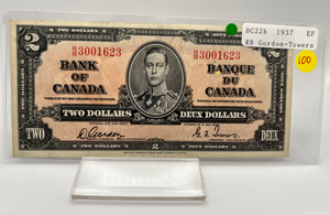 1937 Bank of Canada Two Dollars EF-40 Serial-RB 3001623