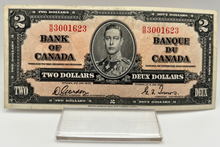 1937 Bank of Canada Two Dollars EF-40 Serial-RB 3001623