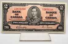 1937 Bank of Canada Two Dollars EF-40 Serial-TB 2651216