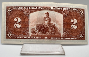 1937 Bank of Canada Two Dollars EF-40 Serial-DR 4604989