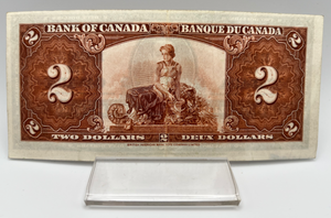 1937 Bank of Canada Two Dollars EF-40 Serial-KR 1378381