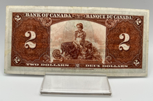 1937 Bank of Canada Two Dollars VF-30 Serial-JR 0628418