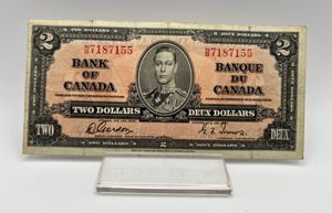 1937 Bank of Canada Two Dollars VF-20 Serial-UB 3008555