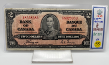 1937 Bank of Canada Two Dollars VF-20 Serial-CR 8328383