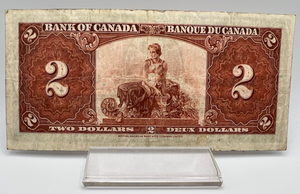 1937 Bank of Canada Two Dollars F-15 Serial-MB 3192989