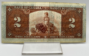 1937 Bank of Canada Two Dollars VF-20 Serial-AR 7814453