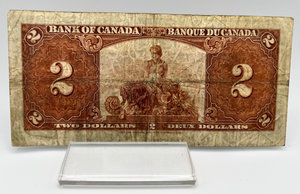 1937 Bank of Canada Two Dollars VG-8 Serial-HB 8265360