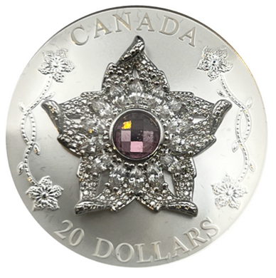 2025 Canada 20 Dollars Fine Silver Coin, Williamson Diamond Broch
