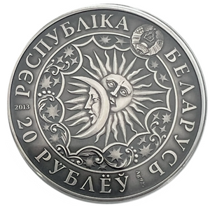 2013 Republic of Belarus Signs of Zodiac 20 Rubles-Scorpio