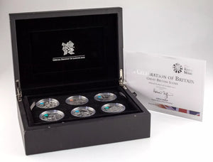 2012 Royal Mint Celebration of Britain Six Coin Set Great British Icons