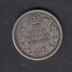 1908-1998 Canada Ten Cents Sterling Matte Silver proof - Trade your coins