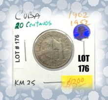 1952-1902 Caribbean 20 centavos coins Lot:176