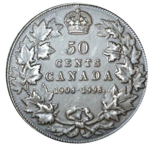1998 1908 Canada Sterling Fifty Cents Matte Proof- 50 Cents