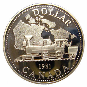 1981 Proof Set-Trans-Canada Railway Centennial-Train