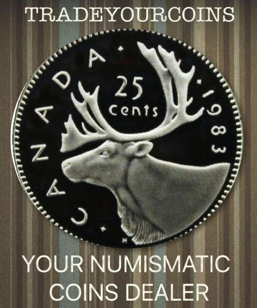 1983 Canada Nickel Quarter Proof Caribou - 25 Cents