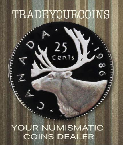 1986 Canada Nickel Quarter Proof Caribou - 25 Cents