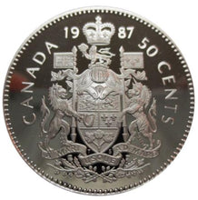 1987 Canada Fifty Cents Nickel proof Heavy cameo