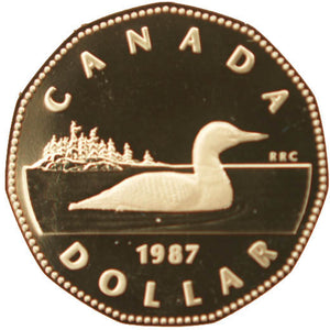 1987 Canada Proof Loonie Dollar