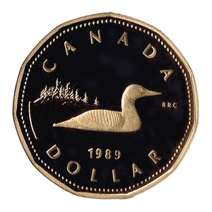 1989 Canada Proof Loonie Dollar