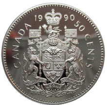 1990 Canada Fifty Cents Nickel proof Heavy cameo