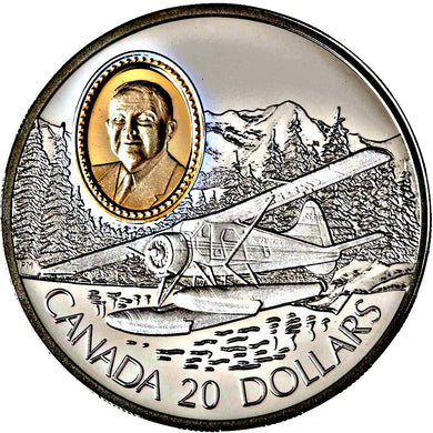 1991 Canada 20$ De Havilland Beaver-Aviation commemoratives Series one, Coin # 4