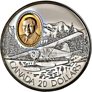 1991 Canada 20$ De Havilland Beaver-Aviation commemoratives Series one, Coin # 4