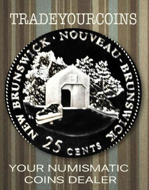 1992 Canada Silver Quarter Proof  - 25 Cents Commemorative New Brunswick
