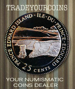 1992 Canada Silver Quarter Proof  - 25 Cents Commemorative Prince Edward Island