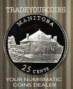 1992 Canada Silver Quarter Proof  - 25 Cents Commemorative Manitoba
