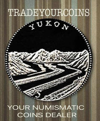 1992 Canada Silver Quarter Proof  - 25 Cents Commemorative Yukon