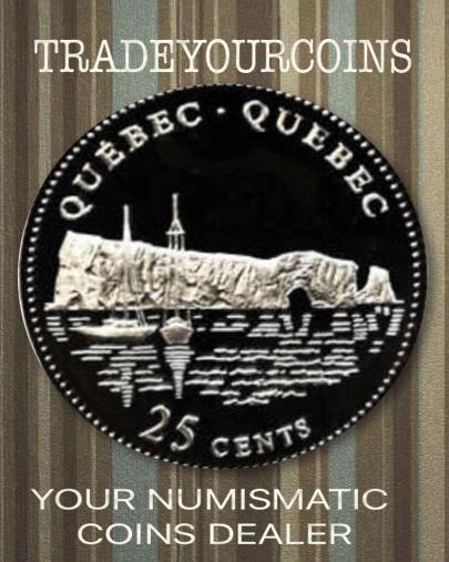 1992 Canada Silver Quarter Proof  - 25 Cents Commemorative Quebec