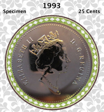 1993 Canada Nickel Quarter Specimen Caribou - 25 Cents