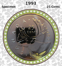 1993 Canada Nickel Quarter Specimen Caribou - 25 Cents