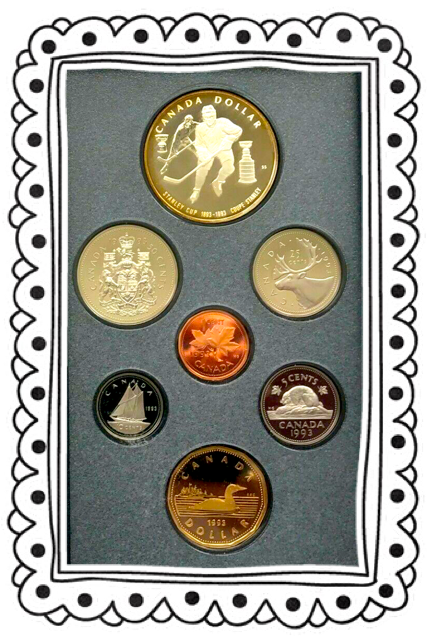 1993 Proof Set-100th Anniversary Stanley Cup