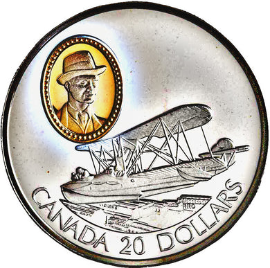 1994 Canada 20$ Canadian Vickers Vedette-Aviation commemoratives Series one, Coin # 10