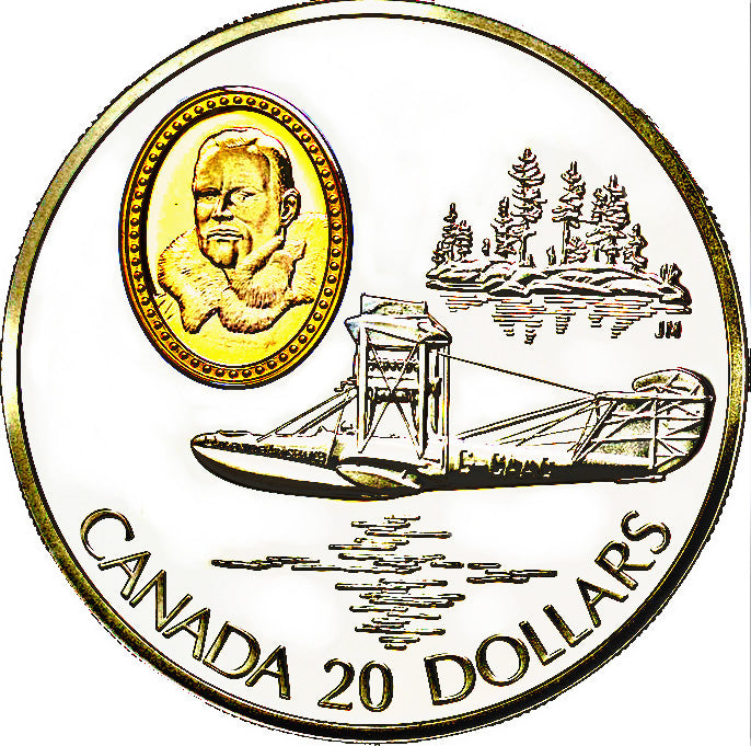 1994 Canada 20$ Curtiss HS-2L-Aviation commemoratives Series one, Coin # 9