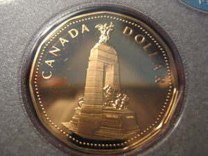 1994 Canada National war Memorial  Proof Loonie Dollar