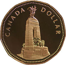1994 Canada National war Memorial  Proof Loonie Dollar